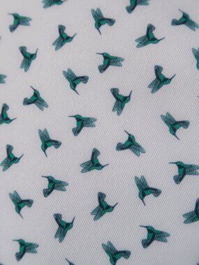 Turtleson White-Green Hummingbird Palmira Stretch Polo (M) ⛳️